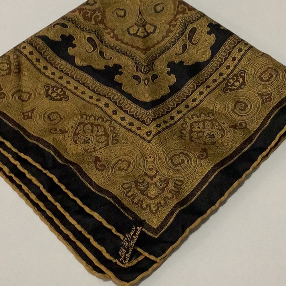 Hand Rolled Silk Scarf~ Arthur Frederich Italy